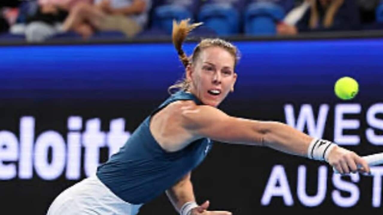 Στιγμιότυπο από τον φετινό αγώνα της Δέσποινας Παπαμιχαήλ στο United Cup