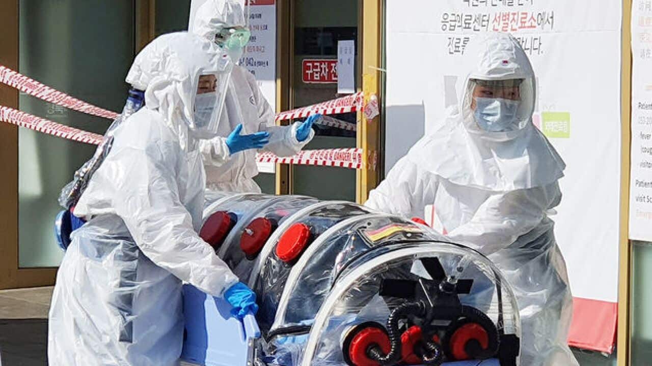 Suspected coronavirus infection in Daegu