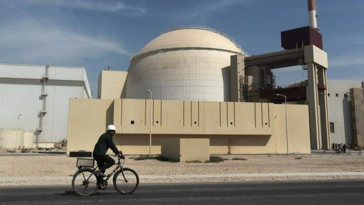 The reactor building of Iran's Bushehr nuclear power plant