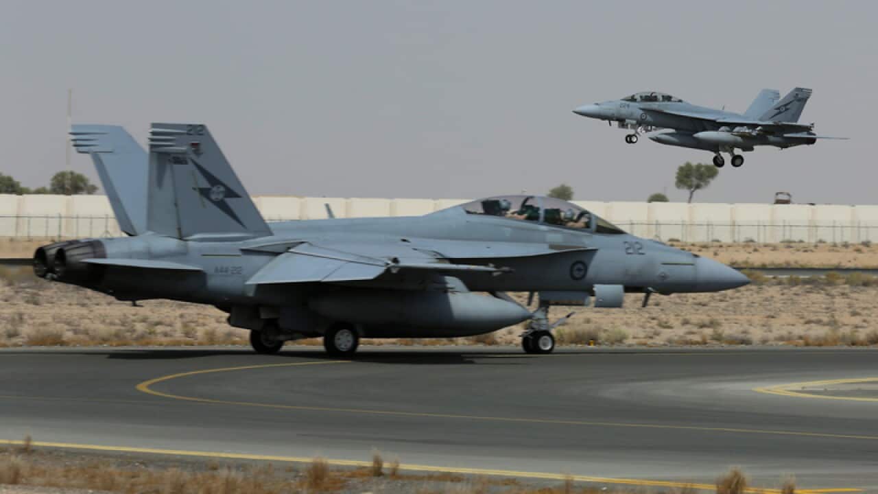 Royal Australian Air Force Super Hornet aircraft