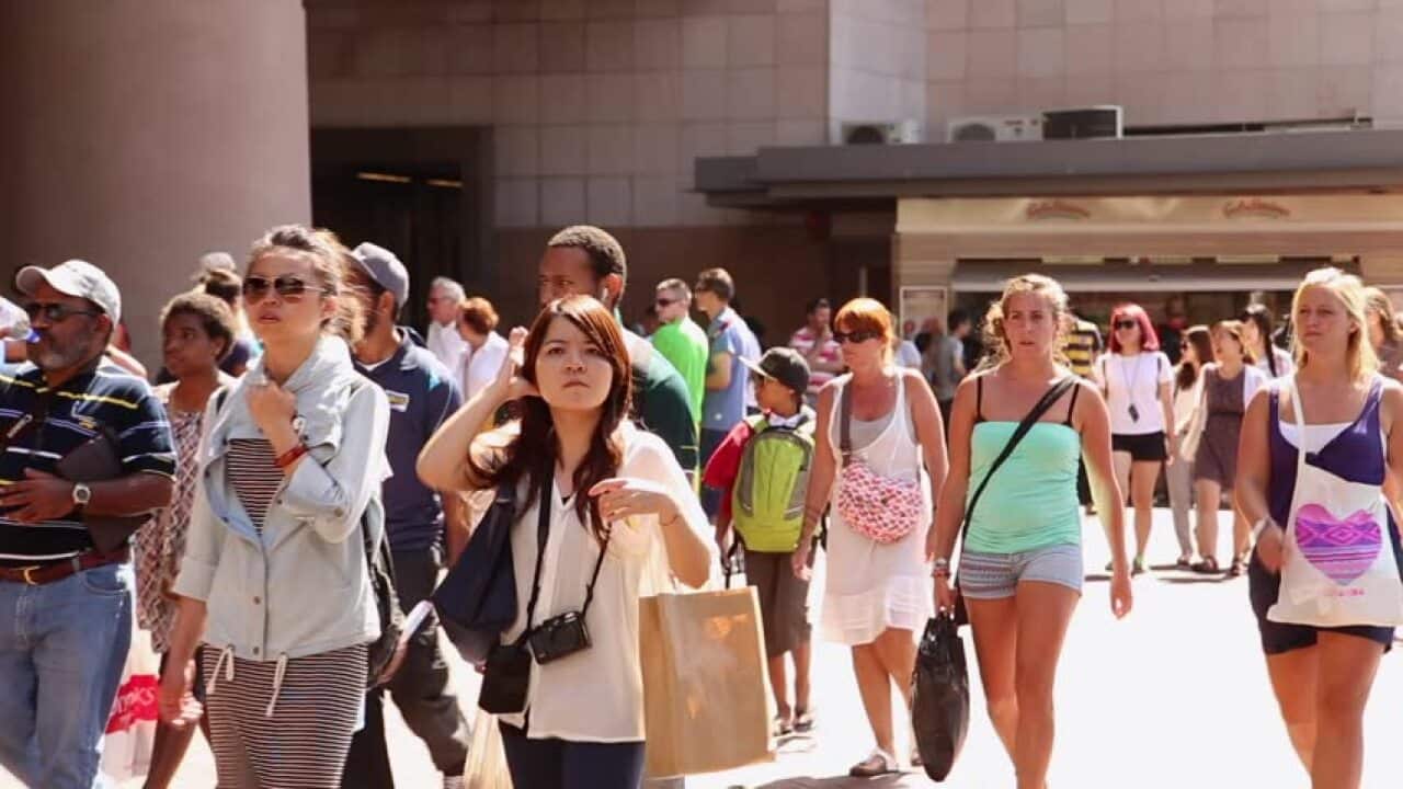 Migrant women on the streets.