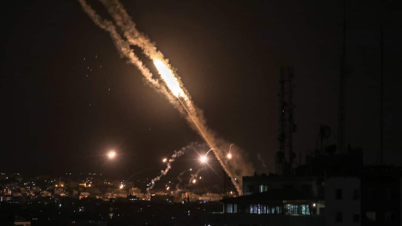 Rockets fired from Gaza head towards Israel