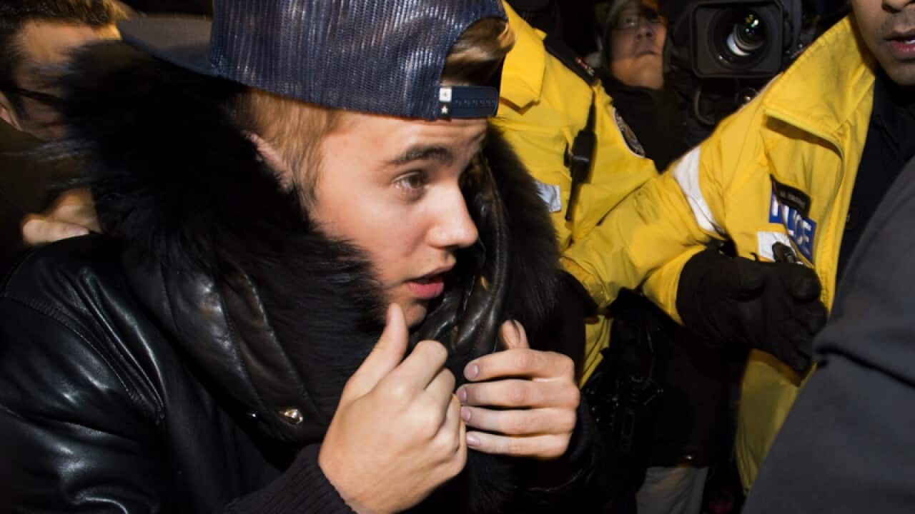 Canadian singer Justin Bieber