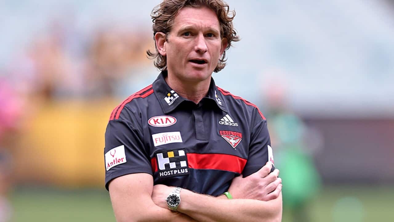 Essendon coach James Hird.
