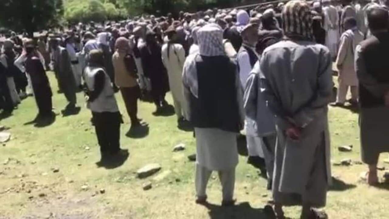 Demonstration in Panjshir against Taliban