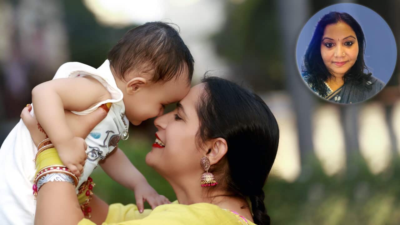 Mother and child portrait outdoor