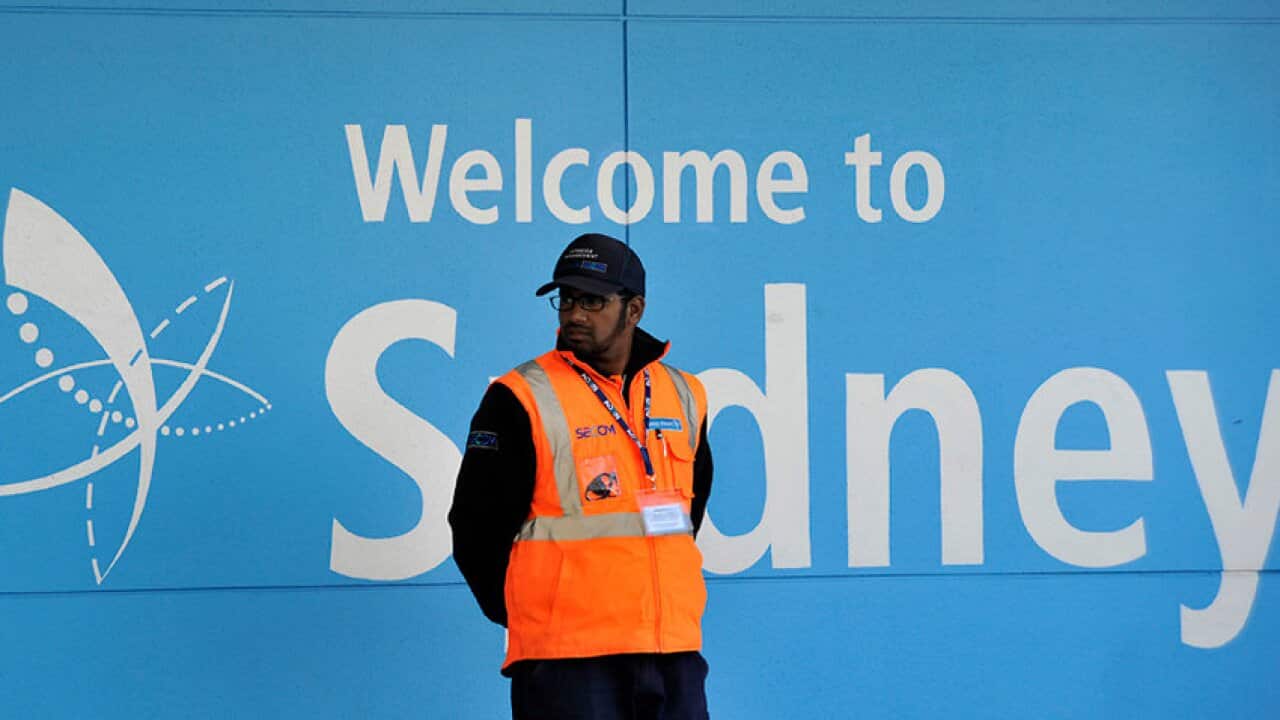 Protesta en aeropuertos de Australia