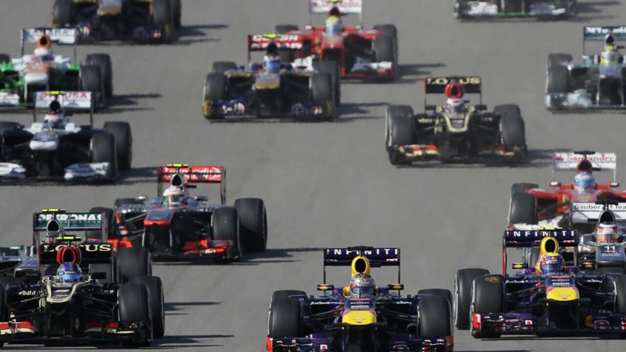 Formula One drivers during the US Grand Prix