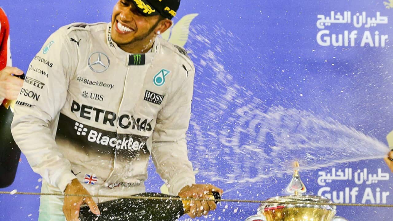 British Formula One driver Lewis Hamilton.