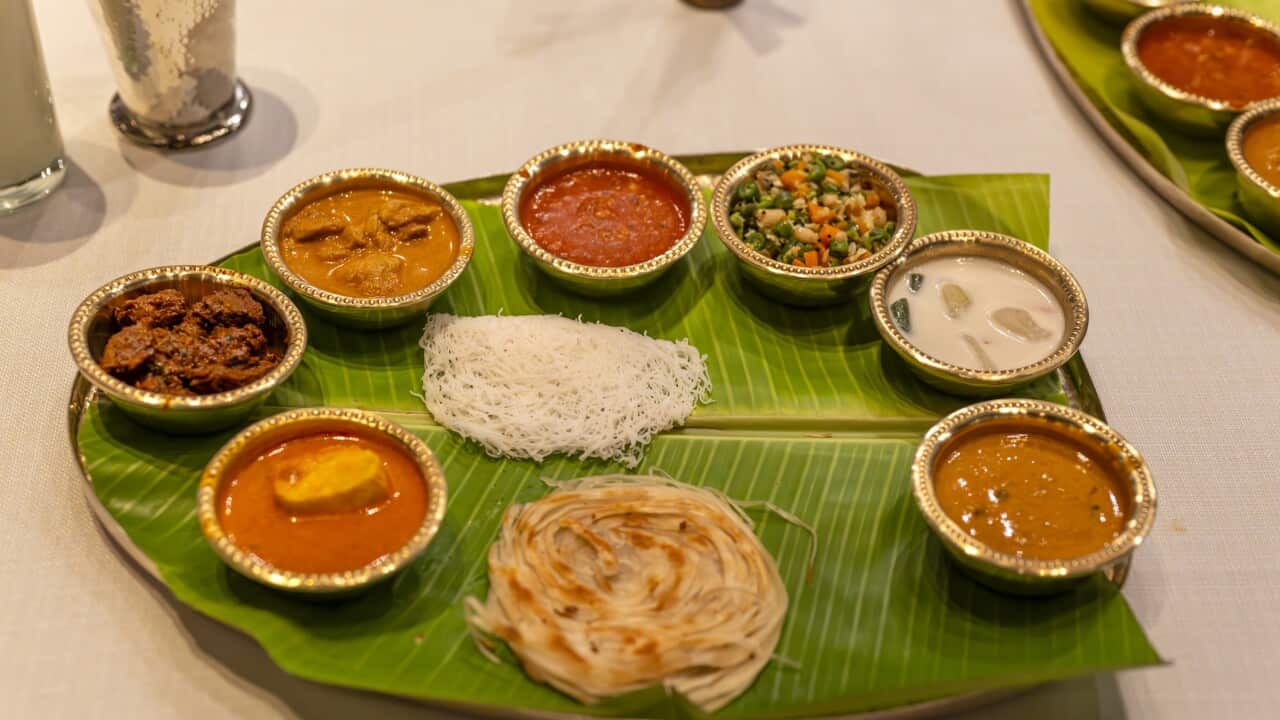 Luxury Thali with Idiyappam and paratha, Chennai, Tamil Nadu, India