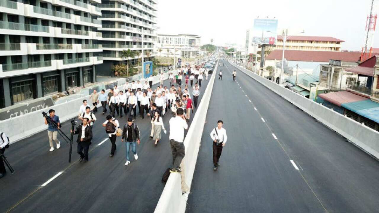 New Sky bridge in Phnom Penh