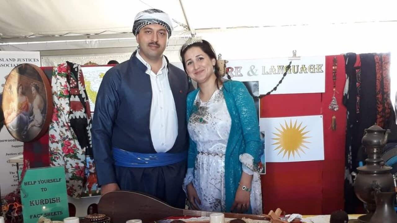 Jangi Chawish with his wife