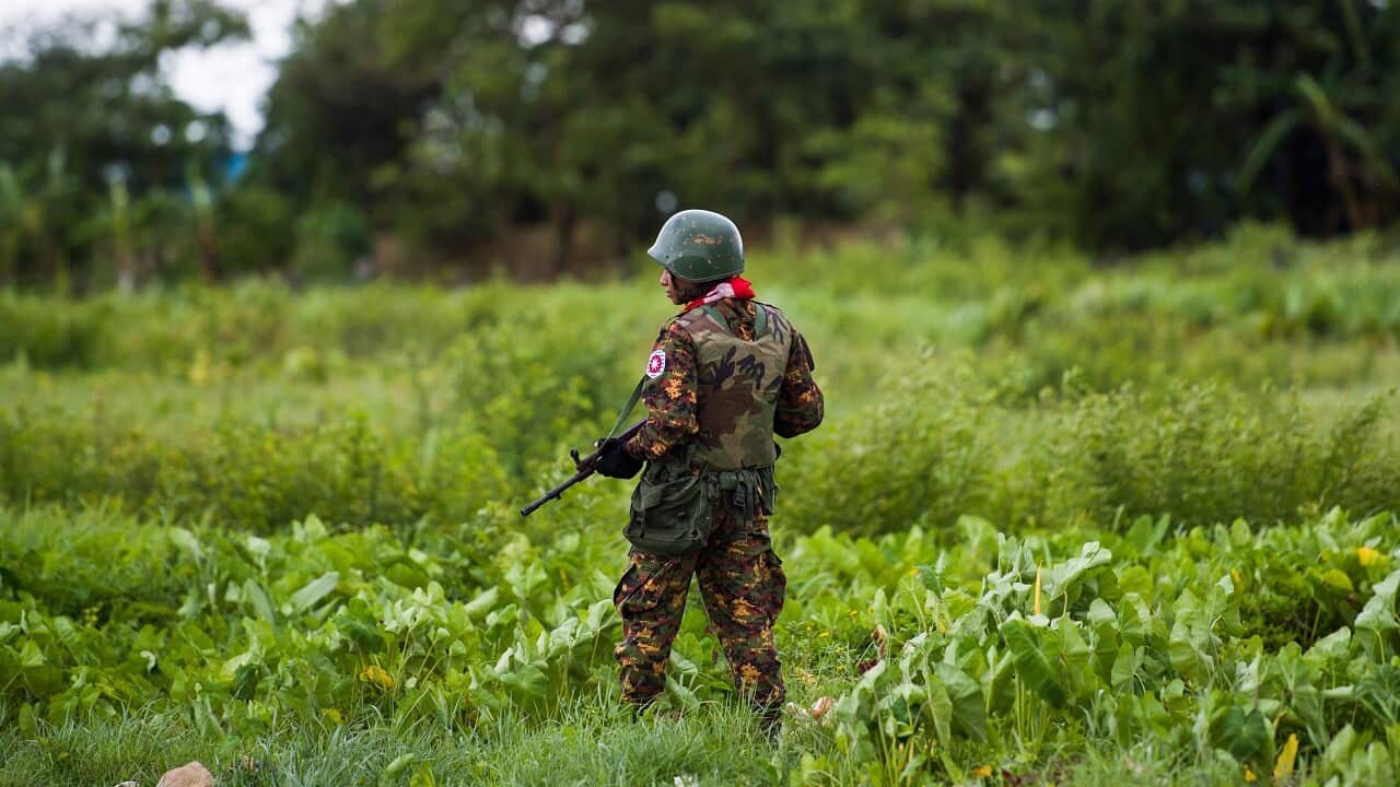 Myanmar forces in Rakhine state.