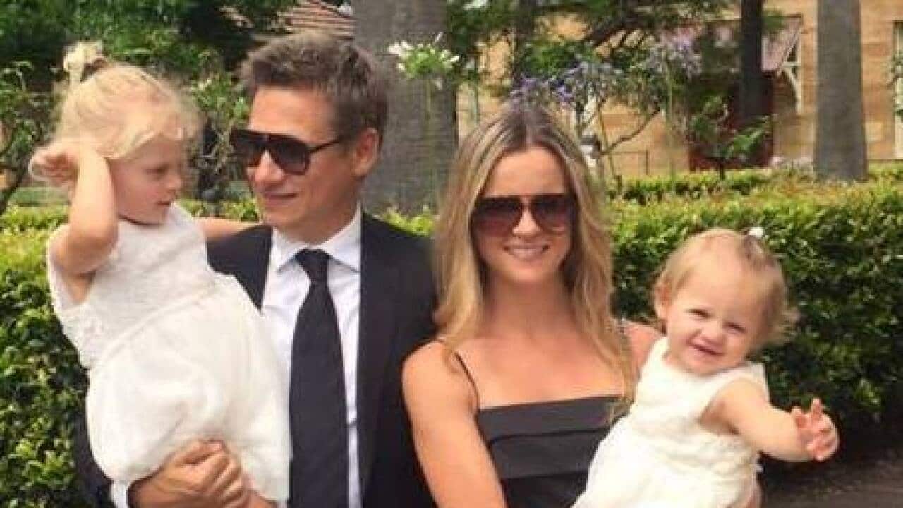Eugen Brčić Johnes with his family