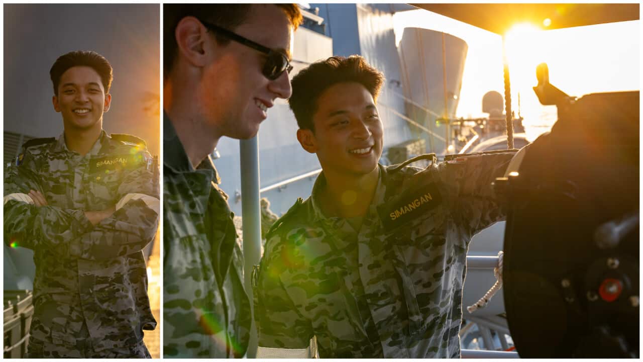 Able Seaman Elijah Simangan is a crew member aboard HMAS Toowoomba, which recently conducted a port visit to Subic Bay.