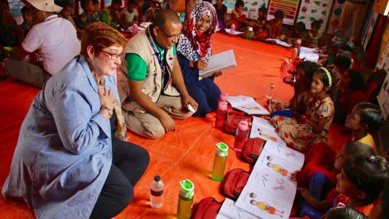 Image for read more article 'Australian Foreign Minister Maris Paine visited Rohingya refugee camp in Cox's Bazar'