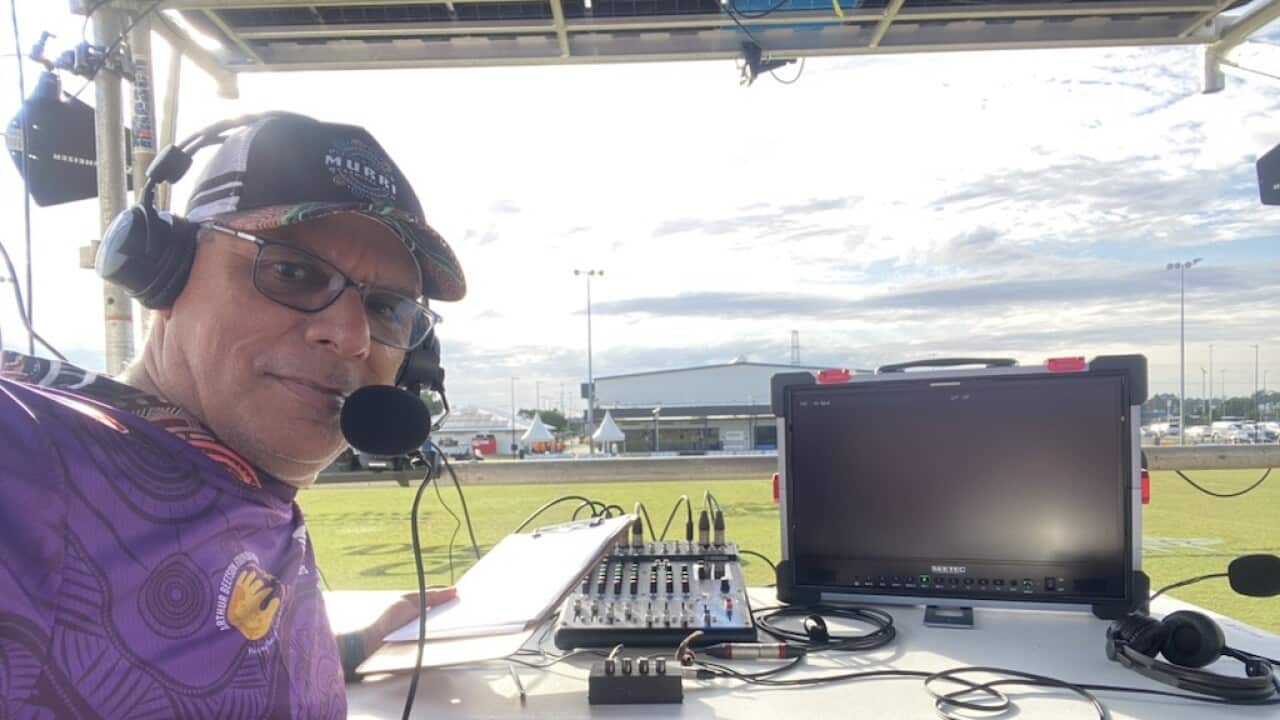 Dr Donald Johannessen covering 2025 Murri Carnival in Brisbane