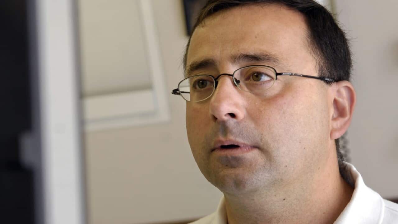 FILE IMAGE: Dr Larry Nassar has been accused of sexually abusing three former US gymnasts who went to him for medical treatment. 