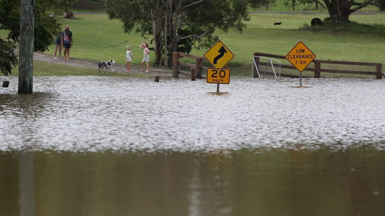 Flooding in Cooran on the Sunshine Coast, Queensland.