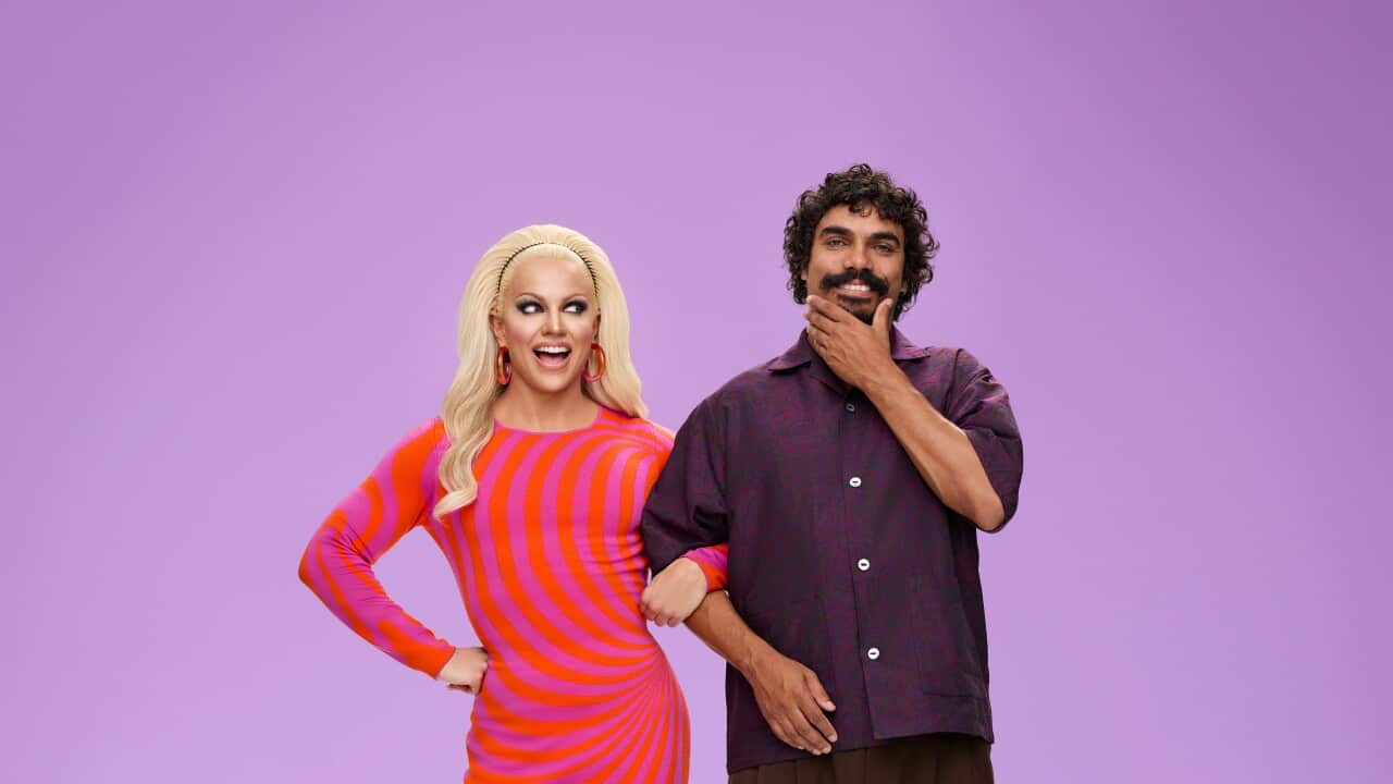Courtney Act and Tony Armstrong eurovision