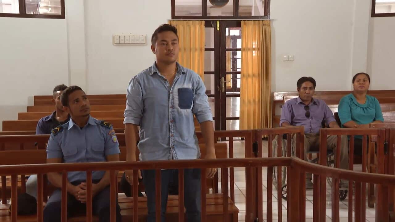 A screen capture from Waves of Justice