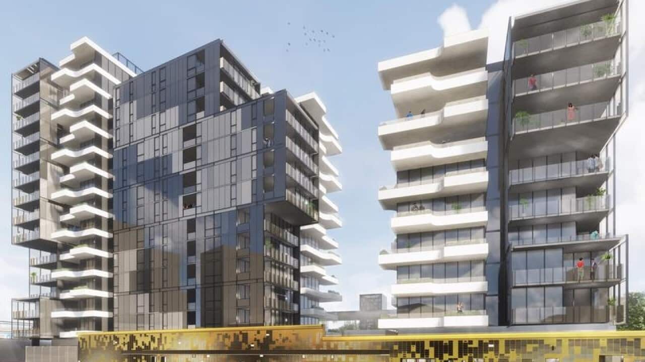 A proposed $65 million apartment development