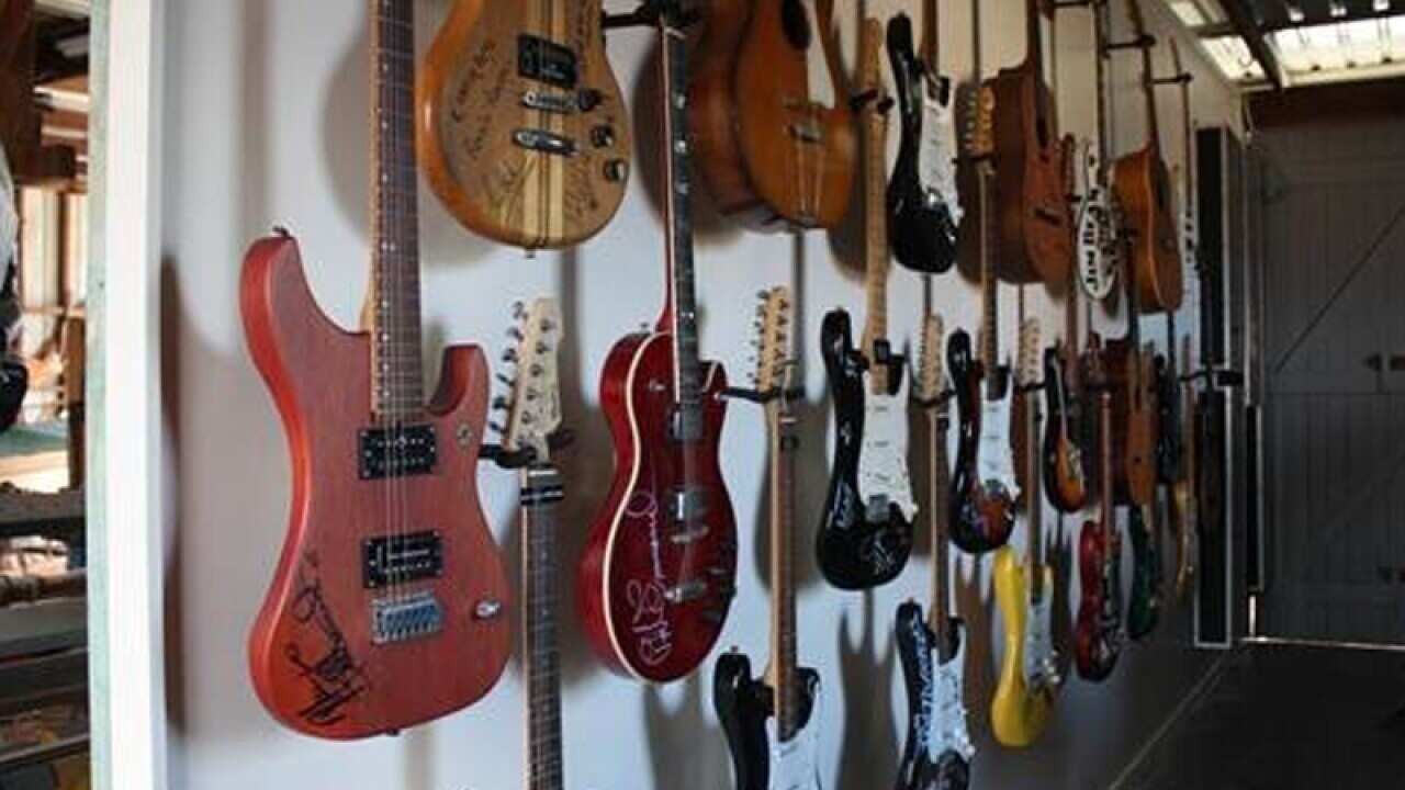 Guitars that were stolen from a Brisbane home