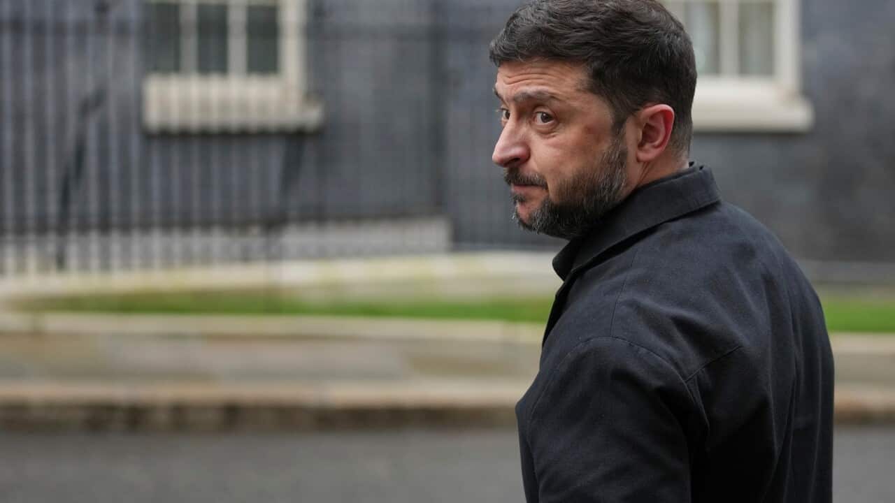 Volodymyr Zelenskyy says peace talks are continuing (AAP)