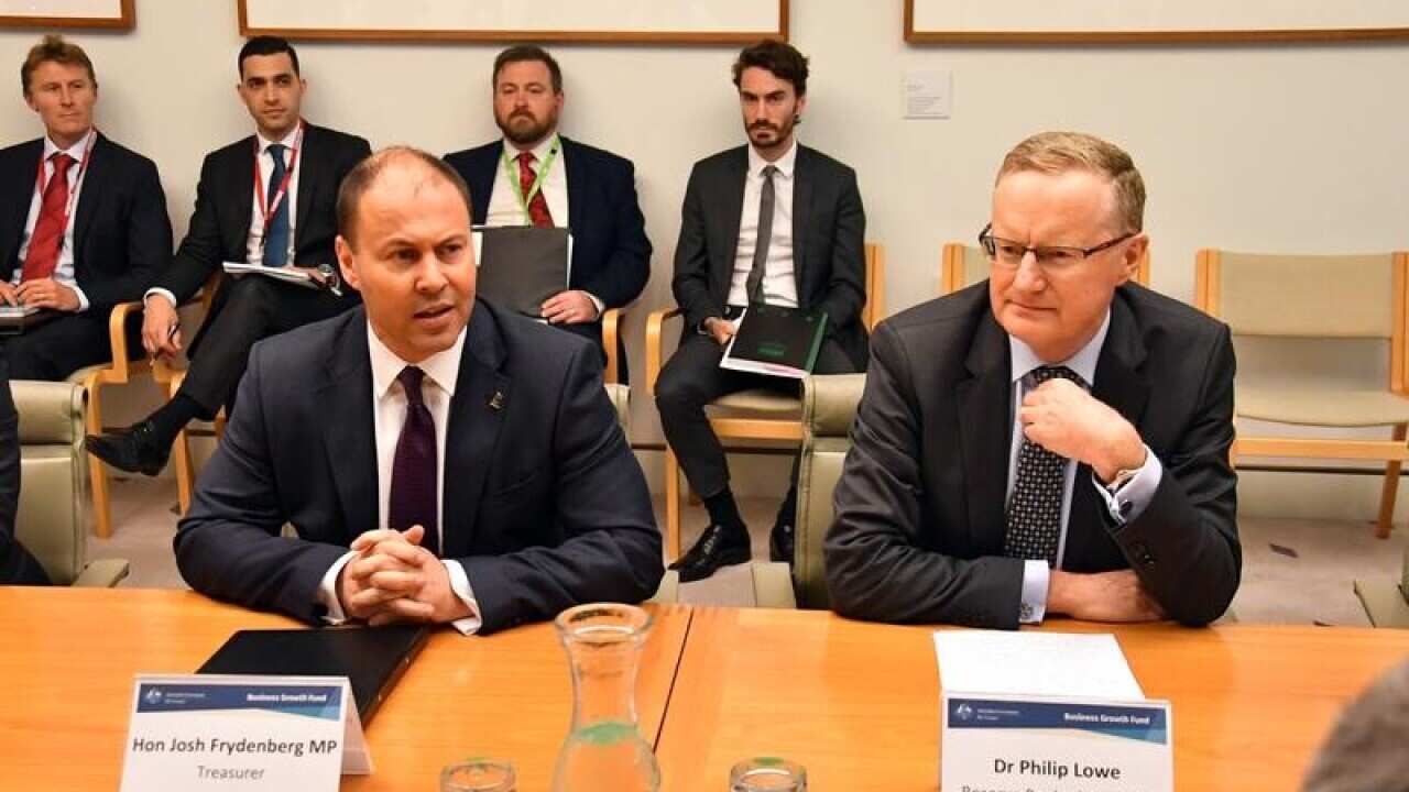 Treasurer Josh Frydenberg and RBA Governor Philip Lowe