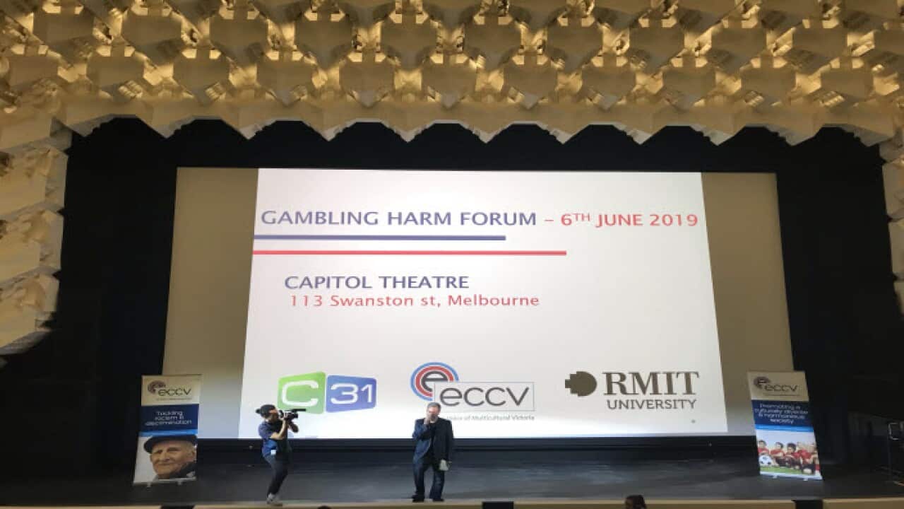 Gambling counsellors, experts and former addicts have gathered at a public forum in Melbourne