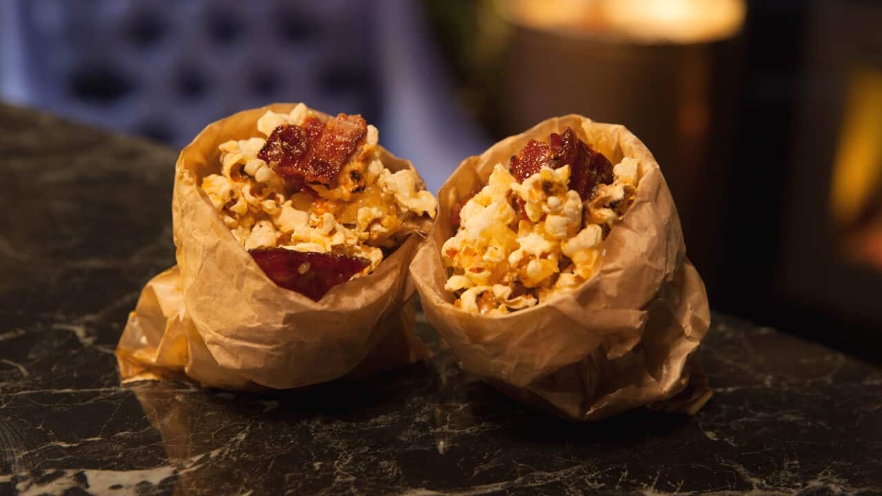 Bacon and cheese popcorn 
