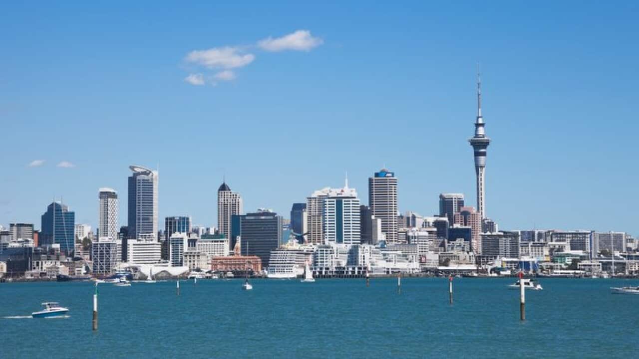 New Zealand, View of Skyline City Center