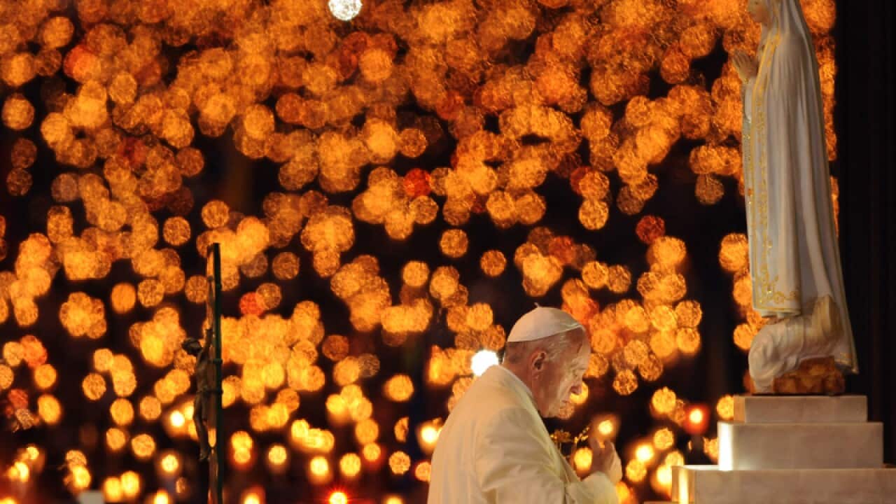 Pope Francis at the Sanctuary of Our Lady of Fatima