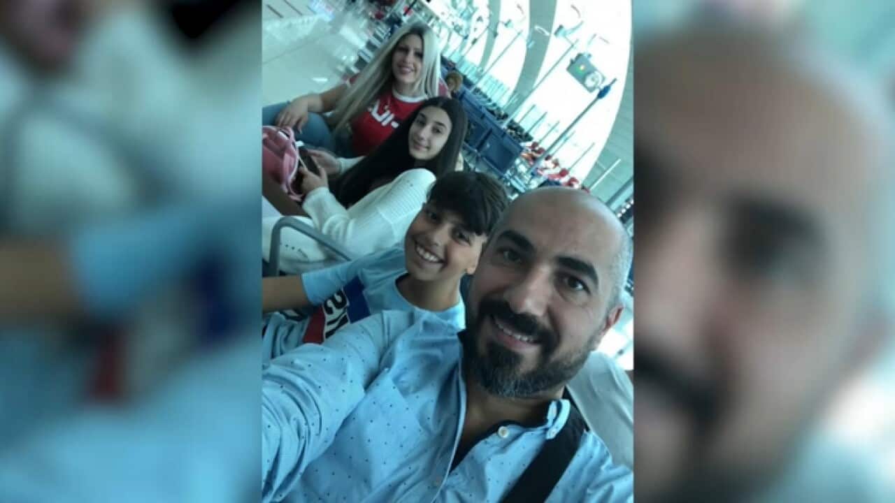 The Kassis family's excited selfie