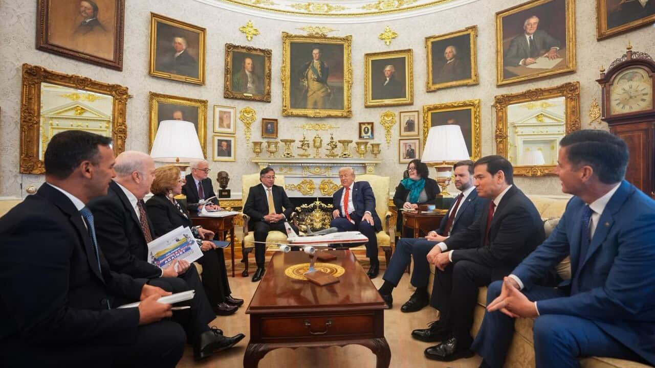 DC: President Gustavo Petro of Colombia meets with US President Donald Trump