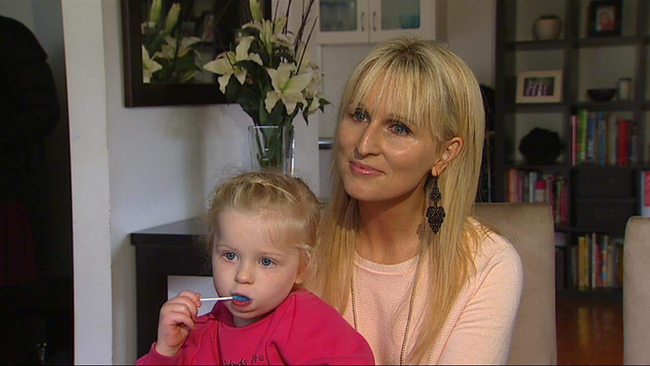 Kylie Gellie and daughter Sienna