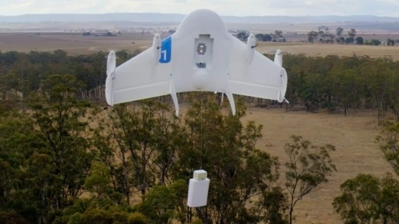 A Project Wing drone vehicle