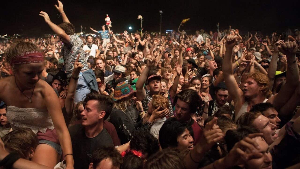Day 4 of The Falls Festival at Mt Duneed Winery in Geelong. (AAP Image/Noise 11/Zo Damage) NO ARCHIVING, EDITORIAL USE ONLY