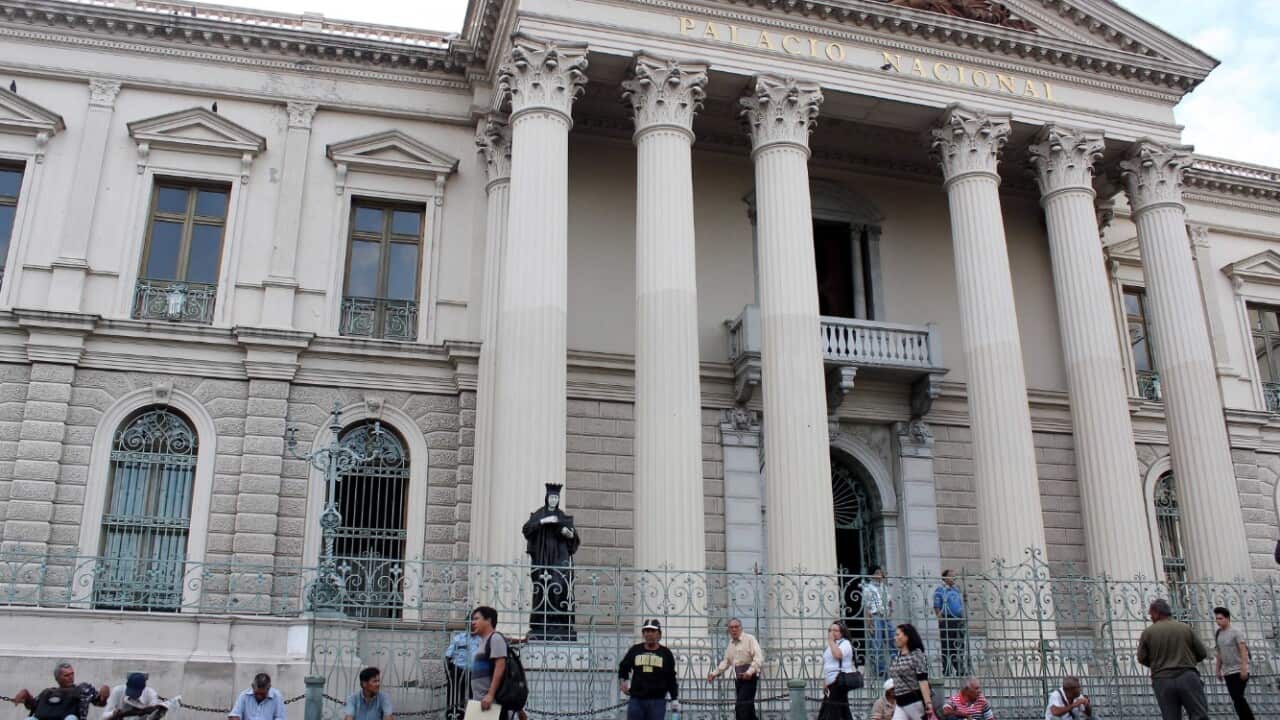 File image of the National Palace in San Salvador, El Salvador