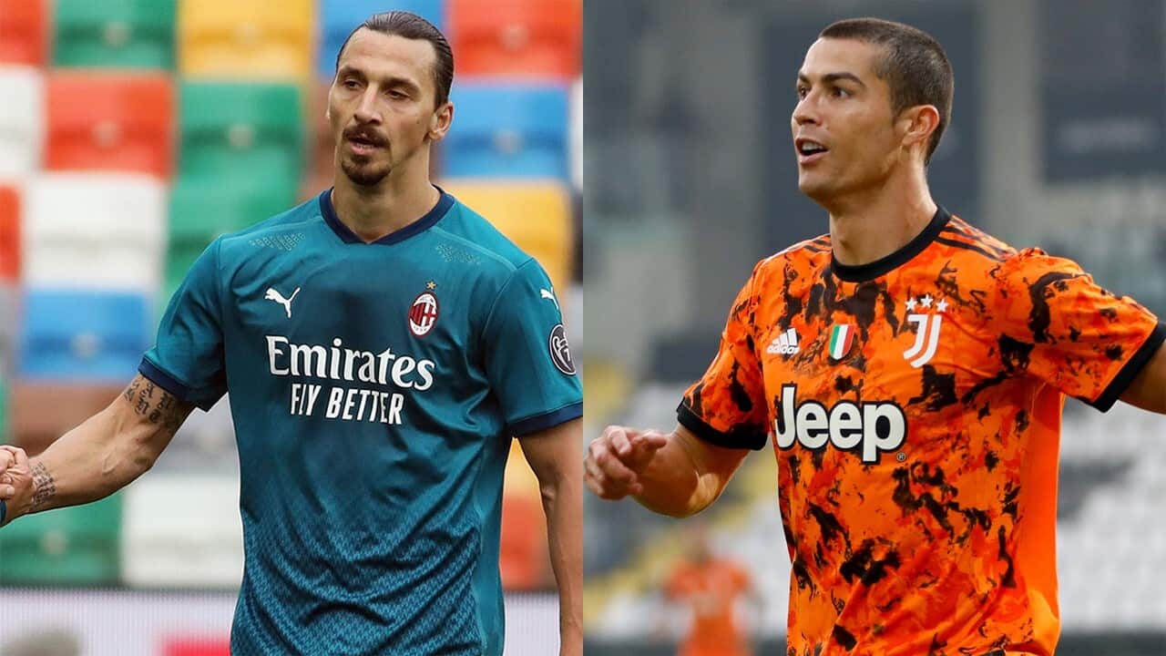 Zlatan Ibrahimovic e Cristiano Ronaldo