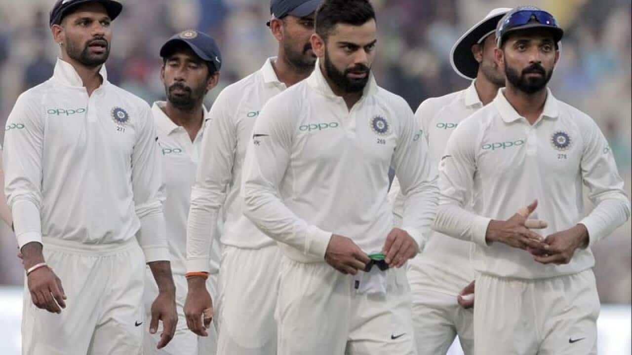 Indian players leave Eden Gardens.