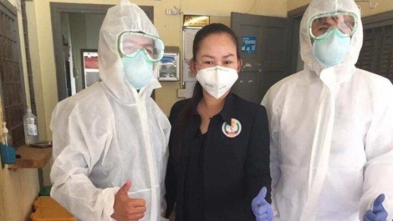 Covid-19 health professional in Cambodia