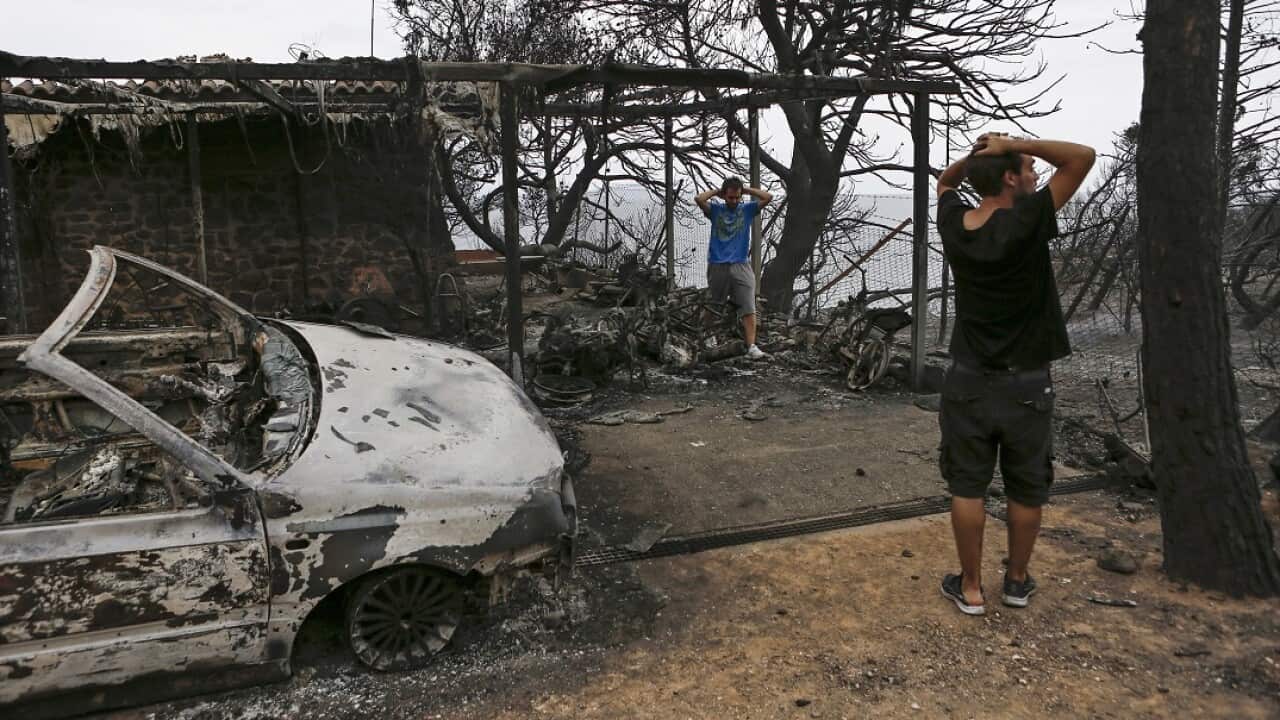 Residents lose everything in the forest fire in Mati, a northeast suburb of Athens