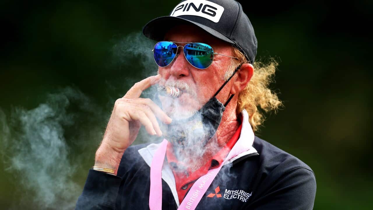 Golfer Miguel Angel Jimenez