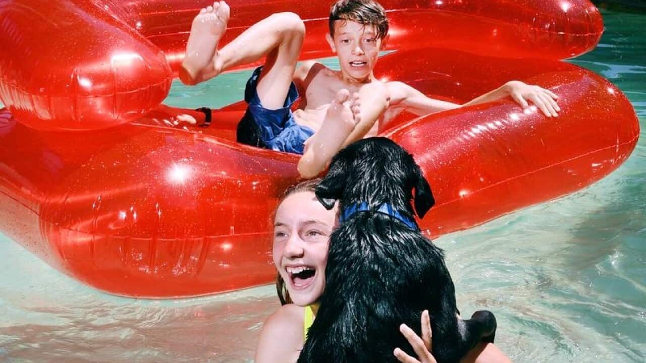 File image of children in a pool