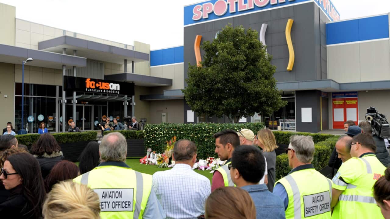 DFO workers and members of the public pay their respects