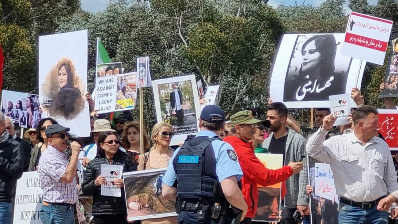 Protest at Iranian consulate, Canberra.jpeg