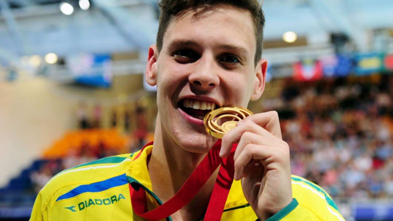 Australian swimmer Mitch Larkin
