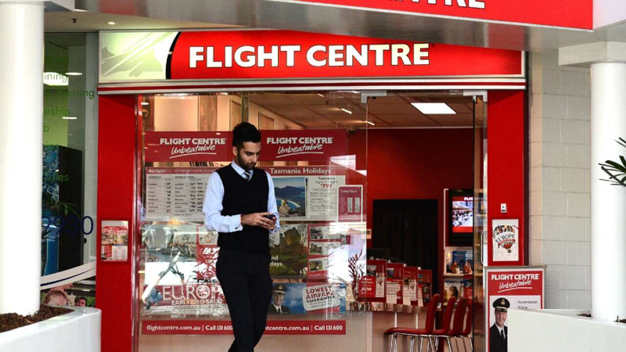 A Flight Centre store in Brisbane