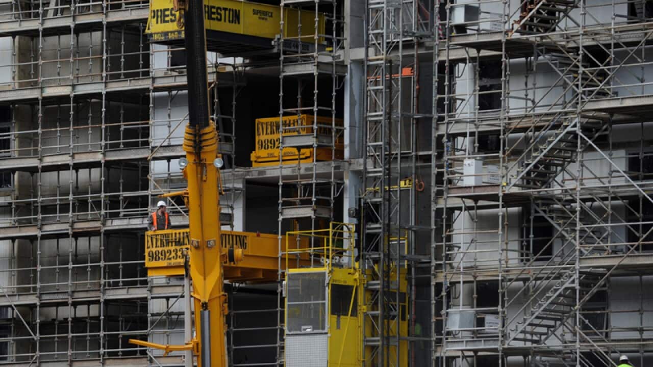Construction on the Victoria Square precinct